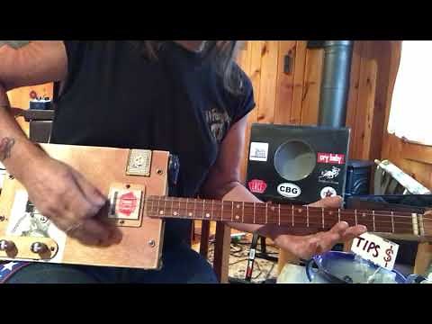 Fred Bear Ted Nugent lesson for 3 string Cigar Box Guitar