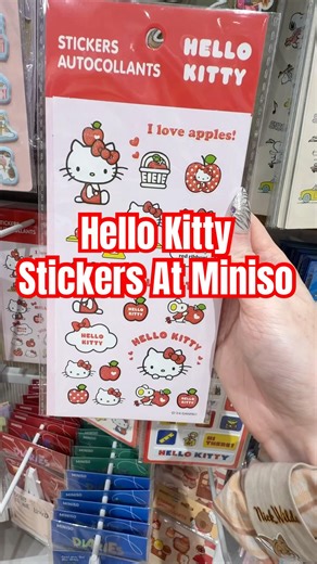 Hello Kitty Stickers At Miniso✨ #myminisousa, #minisoambassador, #hellokitty, #sanrio, #sticker