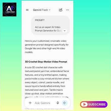 How to Create Viral AI Crochet Videos Using Google Veo! 🧶✨
