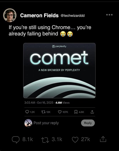 35K views · 3 comments |  Get Perplexity Pro + Comet FREE For a...