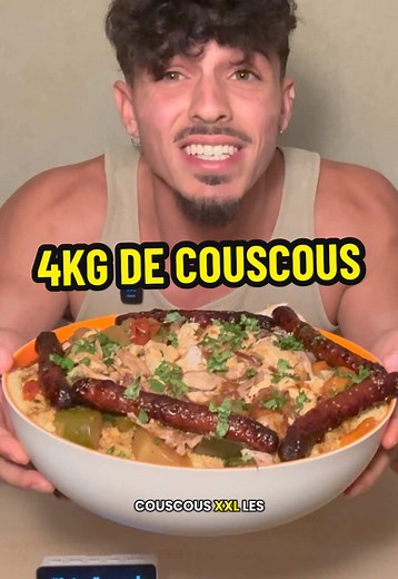 COUSCOUS XXL DE 4KG ?? 😳 #foodchallenge #couscous #defi #dégustation #mukbang