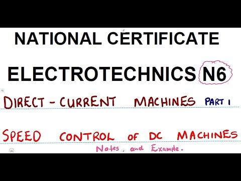 Electrotechnics N6 Speed Control DC Machines Part 1 ‪@mathszoneafricanmotives‬