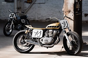 Yamaha XS500 Flat Tracker, Berkelir Emas Makin Mewah dan Elegan - Gridoto