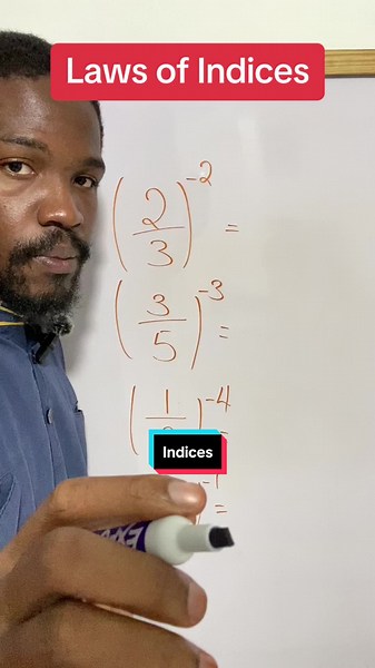 How to do laws of indices using negative powers #math #mathematics #indices