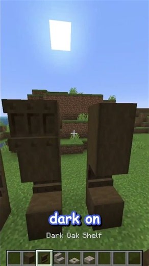 NEW poplar wood and dark oak how to build a wall in minecraft!! snapshot 26.3 #shorts