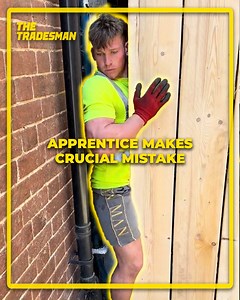 184K views · 605 reactions | The apprentice built himself into the wall - he’s raging  | The Tradesman | Facebook