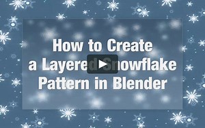 How to Create a Layered Snowflake Pattern in Blender