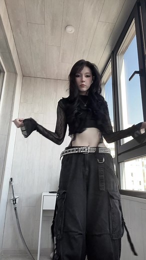 Edgy Dance Performance in Minimalist Room