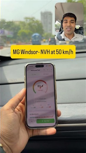 MG windsor EV - NVH test in IDG Autolokate app #indiandriveguide