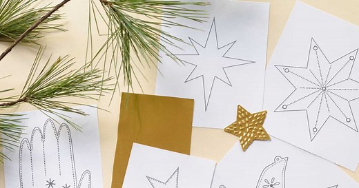 Métal à repousser : 5 motifs gratuits à télécharger pour faire vos décorations de Noël à la maison