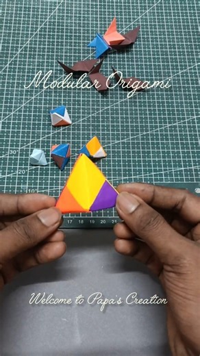 Modular Origami || Decorating item || #diy #origami #ytshorts