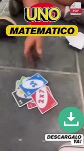 UNO de Matemáticas — el juego que hace que los niños aprendan matemáticas sin darse cuenta, pensando que solo están jugando! 📚 Son 4 versiones de UNO (suma, resta, multiplicación y división), todo en PDF listo para imprimir. Ideal para usar en casa, en refuerzo escolar o en el aula con los alumnos. Todo viene con las reglas explicadas y los complementos necesarios para jugar. Solo hay que imprimir y usar — así de simple. 📲 ¿Quieres probarlo también? Escríbeme por WhatsApp o comenta aquí y te e