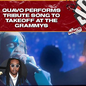 274K views · 17K reactions | #Quavo performed his tribute song to #Takeoff tonight at the #Grammys  #TheProgressReport #TPRMediaGroup | The Progress Report | Facebook
