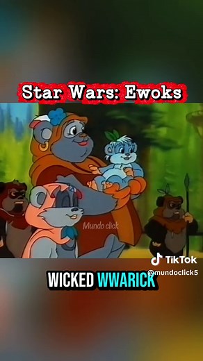 Star Wars: Ewoks (1985) Una serie animada del universo de Star Wars donde conocemos las aventuras de los pequeños ewoks que viven en la luna boscosa de Endor. La historia sigue a Wicket, un joven ewok que sueña con convertirse en guerrero, y a la princesa Kneesaa, mientras defienden su aldea de enemigos como los duloks y la bruja Morag. Una serie llena de aventuras, amistad y valentía en uno de los rincones más curiosos de la galaxia. #StarWarsEwoks #Ewoks #SeriesRetro #Animacion80s #MundoClick