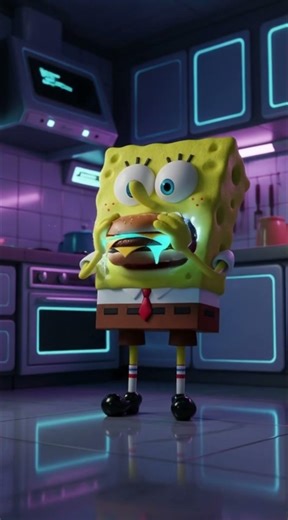 SpongeBob Tries EVERY Burger 🍔😱