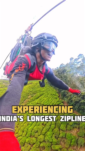 Iswarya on Instagram: "Let’s fly without wings now. Experiencing India’s longest zip line here in Gods own country 😍🥳#viral #adventure #travel #zipline #keralatourism @_austin_jojo_ 📸"