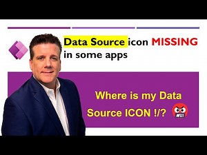 Data Source icon missing in some apps canvas