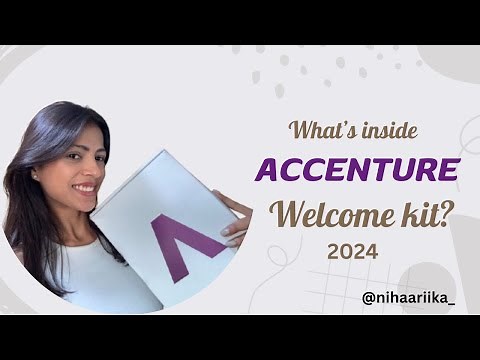 Unboxing My Accenture Welcome Kit | New Joiner Goodies 🎁