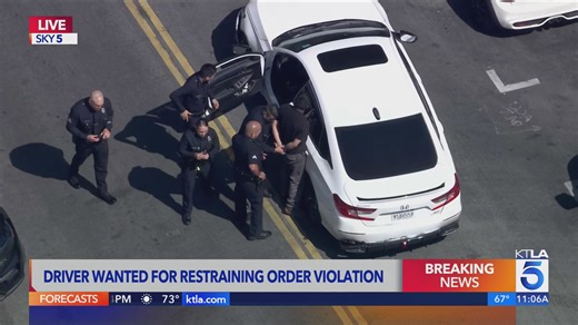 LAPD arrests driver wanted for restraining order violation following pursuit