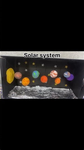 Solar system Project #space @Earthsolar system working model #astrohub #celebratespace #projectspace