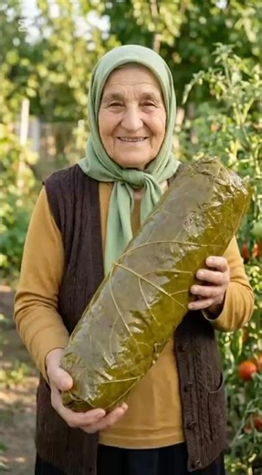 🍃 Zeynep Ana’s Traditional Stuffed Grape Leaves | Turkish Zeytinyağlı Sarma 🔥 #shorts