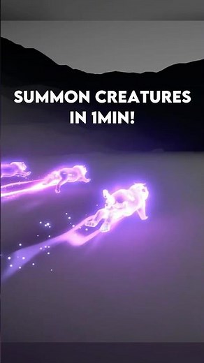 Summon Creatures in 1min! #unity #gamedev #gaming #tutorial #vfx