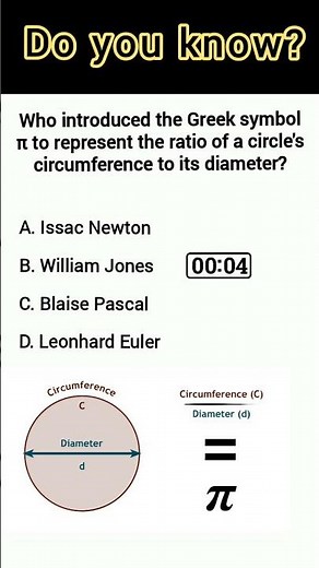π | pi | ratio of circle's circumference to its diameter | Basics of maths | Competitive exams