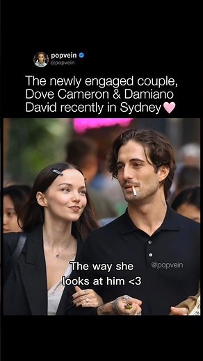 The newly engaged couple, dove cameron & damiano david recently in sydney 🩷
