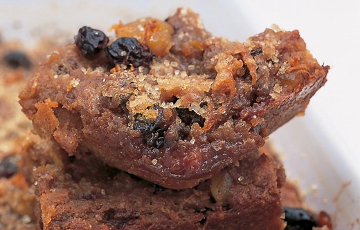 Spiced Bread Pudding with Brandy Cream