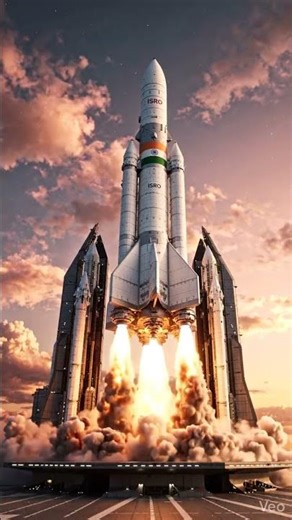 Flames, Smoke & Liftoff: ISRO's Moment of Glory 🚀 #SpaceExploration