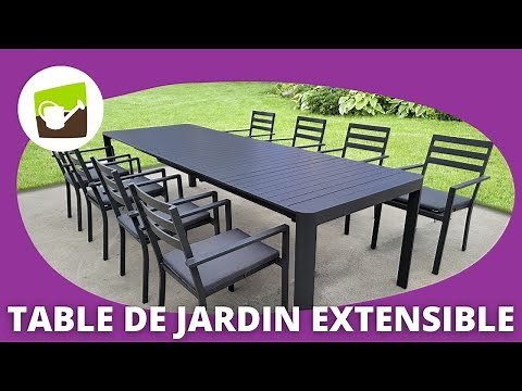 Table de jardin extensible et en aluminium 12 places : l'atout de vos repas d'été !