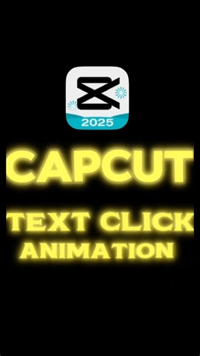 How to Create a Text Click Animation in CapCut 😎 | Tutorial #shorts