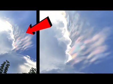 A mysterious shape appeared in the sky
