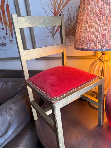 Antique Miniature Gold Chair Hicld Sized Gilt Red Velvet Chair W Brass Nailhead Tacks Wonderful Patina 19th Century French Style Giltwood - Etsy