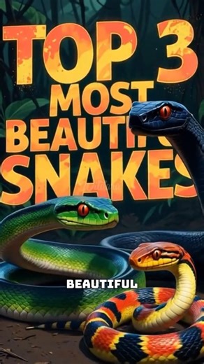 Top 3 Most Beautiful Snakes in the World 🐍✨ #shocking #ytshorts