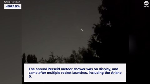 Stargazers dazzled by spirals of lights during the Perseids meteor shower