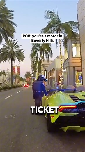 Just another day as a Beverly Hills cop: One minute you’re citing a driver for excessive exhaust noise… The next, you’re posing for photos with tourists. 😎 #beveryhills #beverlyhillscop #beverlyhillspd #rodeodrive #exhaustsound #trafficstop #traffictuesday #lambourghini | Beverly Hills Police Department