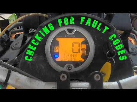 Checking a 2012 Canam Outlander 800r XMR for Fault Codes