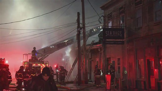 Multi-agency crews still on scene of large fire at Portland Pier