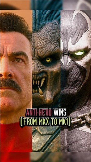 Special Anti-Hero Characters Wins from MkX to Mk1 khaos Reigns #mortalkombat