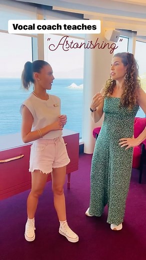 Jodie Langel on Instagram: "Try this at home! How to sing Astonishing from “Little Women” with a talented performer from @VirginVoyages #VirginVoyages"