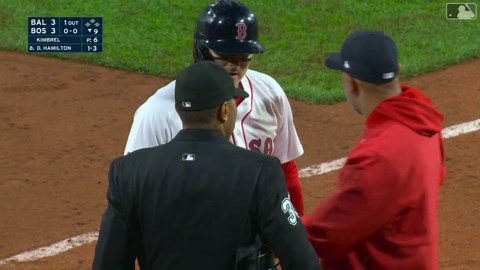Reese McGuire is ejected from the game