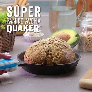 No te pierdas este pan de Avena QUAKER®, que es una buena fuente de proteína. Ahora puedes hacer más nutritivos tus desayunos. ¡Mira la receta! | Quaker CR