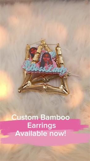 Custom Bamboo Earrings - Unique Handmade Designs