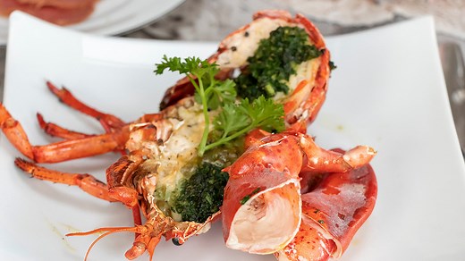 Homard grillé de Noël