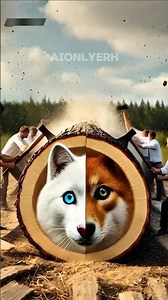 "Cat-Dog Hybrid Rescue! 🐱🐶🪓" #shorts #animals #rescue #viral #short