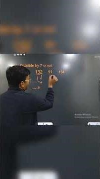 Test of divisibility of 7 #gomath #mathematicschallenge #mathproblems