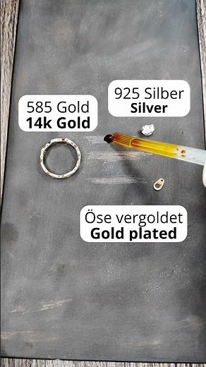 I tested GOLD & SILVER with ACID 👈 #gold #silver