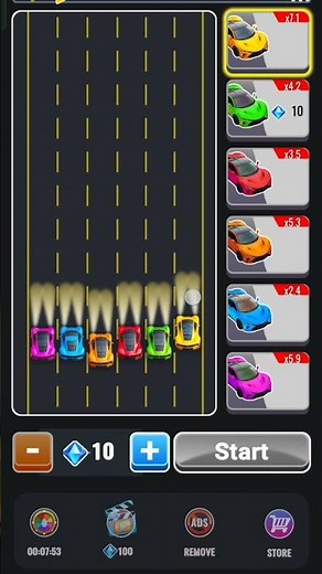Car race x 1000 game