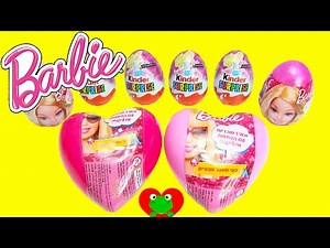 Barbie Surprise Eggs Hearts Kinder Surprise Eggs